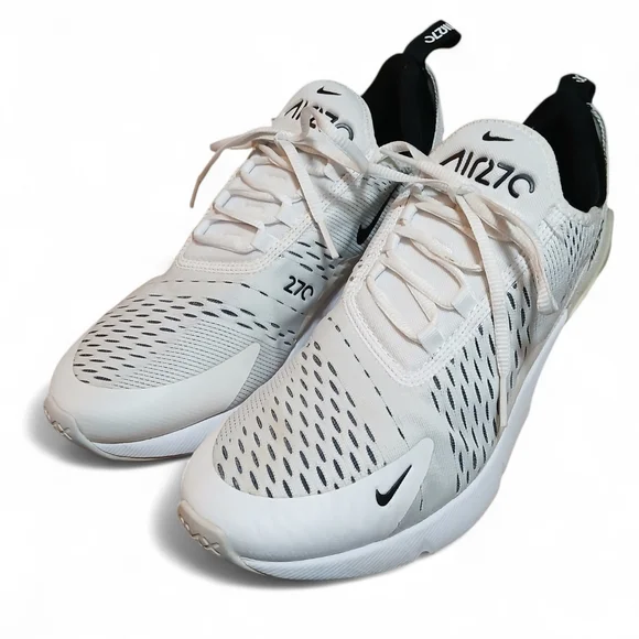Nike Air 270 Women's Size 9 White and Black Athletic Sneakers - Picture 1 of 11
